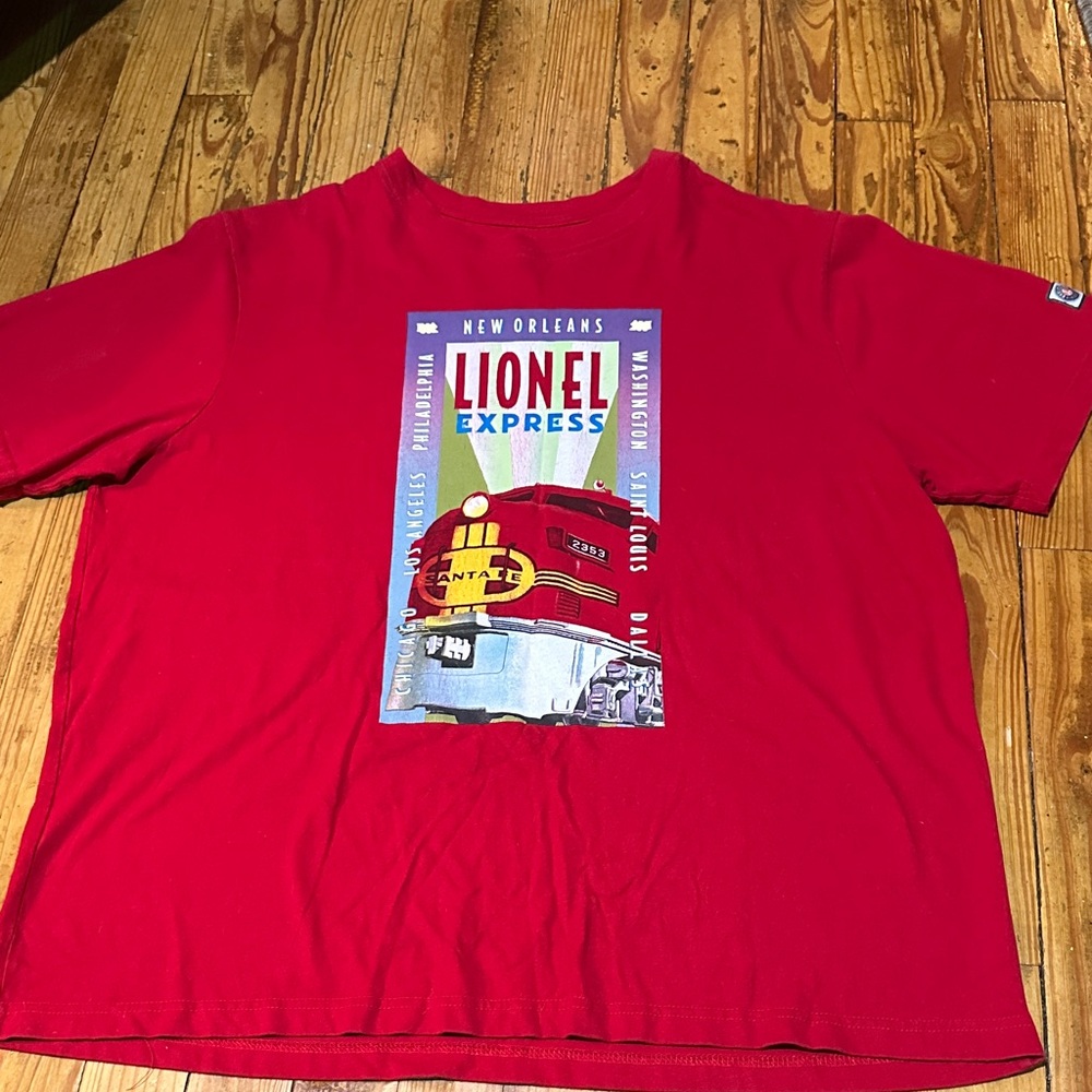 Lionel Express Red Short Sleeve Tee